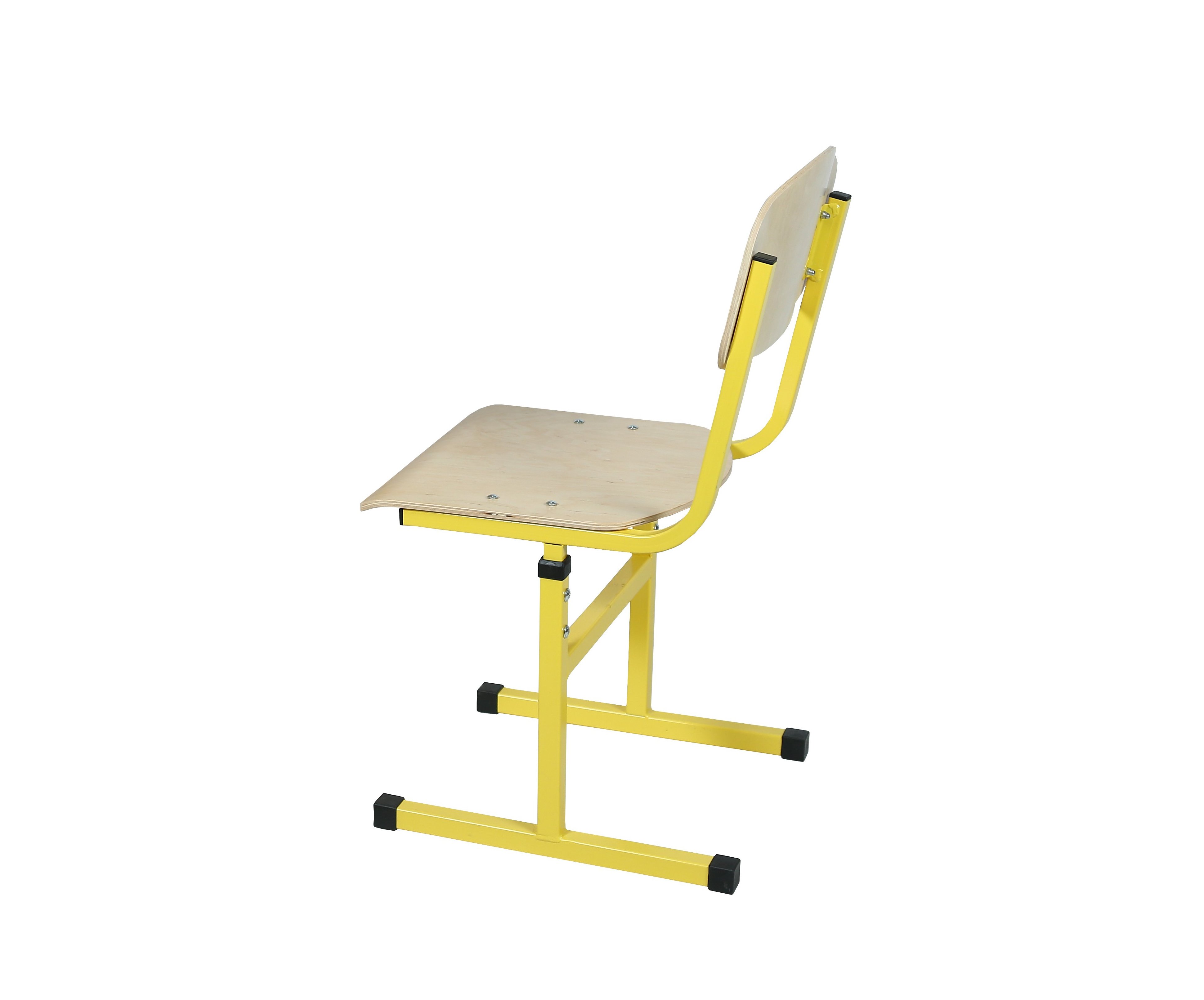 Стілець учнівський Т-подібний, на квадратній металевій трубі, ростові групи №4-6, АЛМАНТ, 380х448х736-816 мм, (h=380-460 мм).